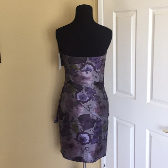 Jovani Floral Print Evening Cocktail Dress - Picture 11 of 16